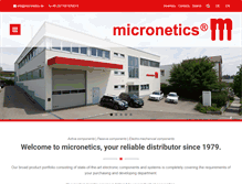 Tablet Screenshot of micronetics.de